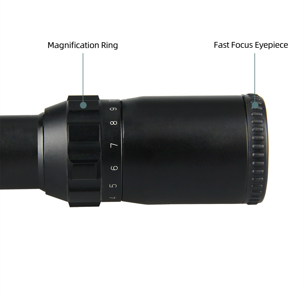 30mm Aluminum Alloy Picatinny Rail - Mounted 2.5 - 10X26 Riflescope with Multilayer Broadband Coating, Mil - Dot Reticle, 6 - Level Red/Green Illumination, and ±30 - ±40 E/W Adjustment