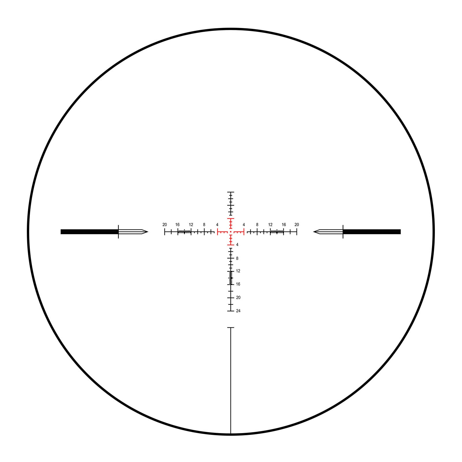 YSS 3-12X44 FFP Riflescope with Long Eye Relief & MIL-DOT Reticle