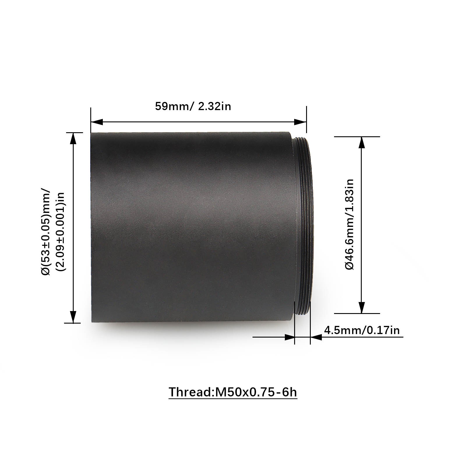 YSS 4-16x44 IR FFP Riflescope with MIL-DOT Reticle & 44mm Objective Lens