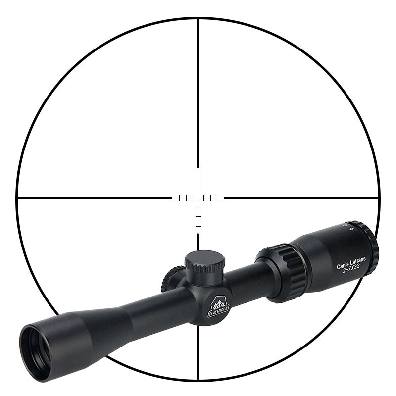 2-7X32 VINTAGE Rifle Scopes 25.4mm Tube with Best Rifle Scope Mount Rings