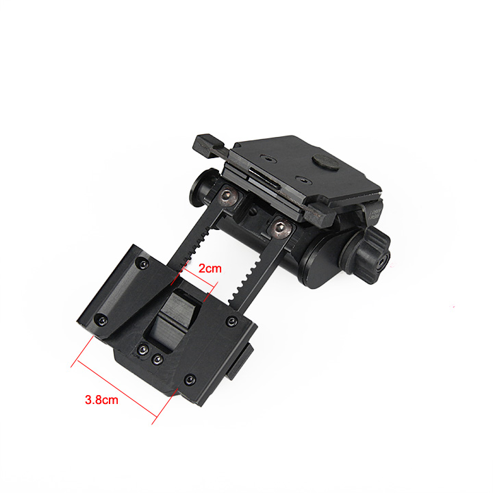 NightGlimpse L4 G24 Mount - Ar 15 Scope/PVS-18 Airsoft Machined Low Profile Breakaway Mental Night Vision Dovetail Base Helmet Adapter/Bracket Camera equipment contactor