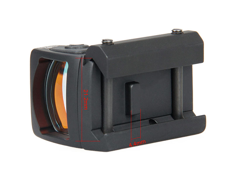 R MR Red Dot Scope 3 MOA Micro Reflex Sights Adjustable LED Hard Anodized Brown