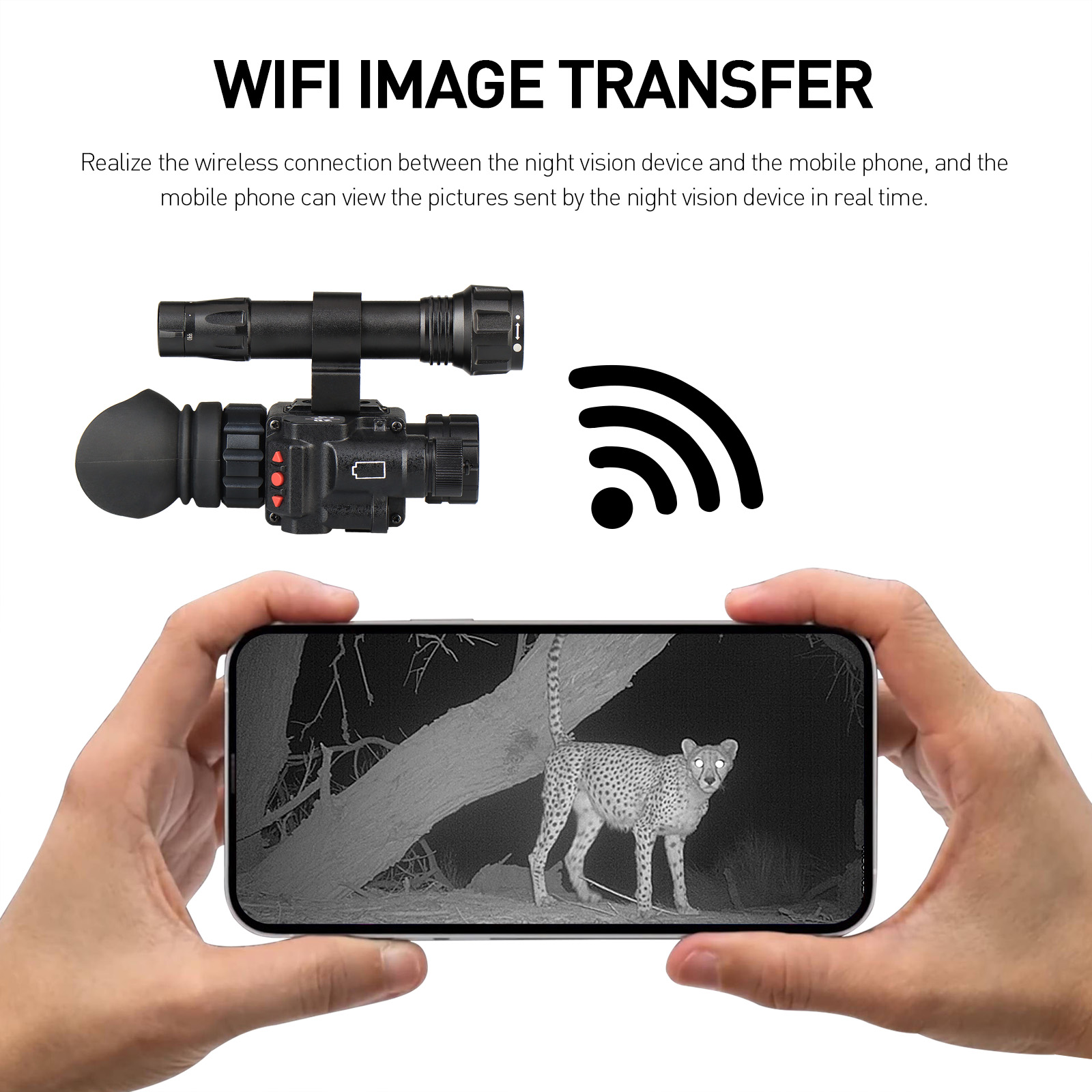 1x-8x Monocular 850nm Infrared NVM-14 High-Definition Digital Night Vision with WIFI