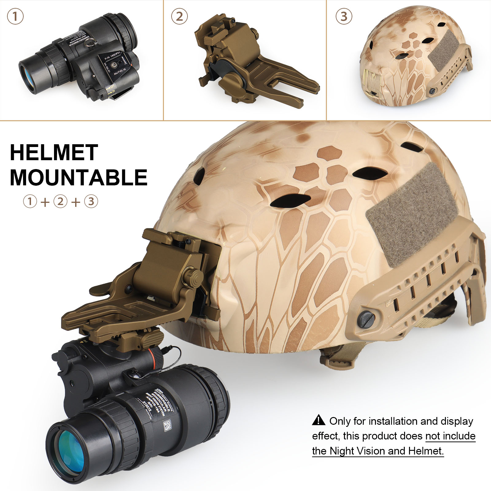 Low Profile Flip-up NVG Mount with Break-Away Fits pvs14/pvs18 Night Vision Goggles