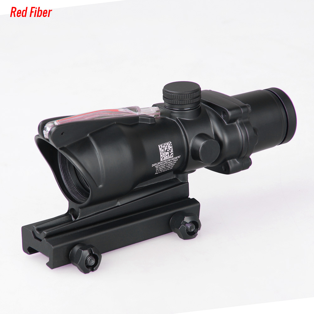 2 MOA Tjcon ACOG 4X32mm Riflescopes with illumination Red/Green CrosshairFiber Optics