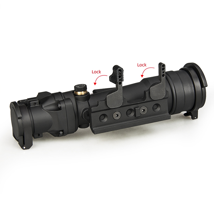 Tjcon ACOG 3.5x35 Rifle Scopes w/ Illuminated with RMR Red Dot Sight M249 Ballistic Reticle