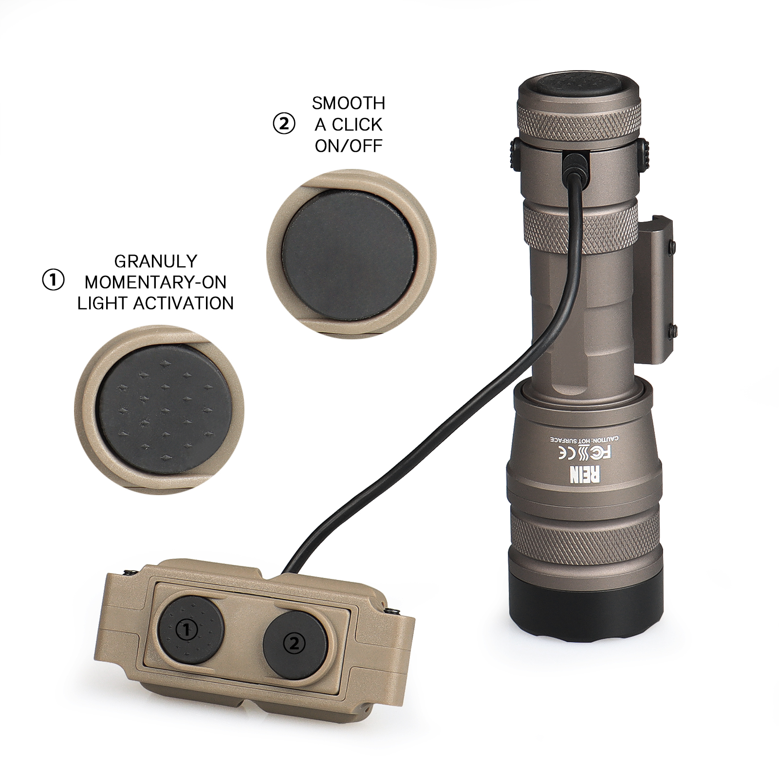 1000 lumens LED Micro Light 55,000 Candela 24 hours