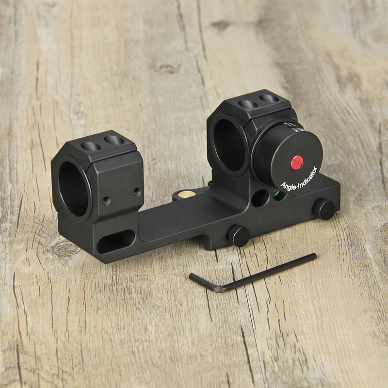 25.4mm 1" or 30mm 1.18" Dual Ring Rifle Scope Mount Quick Detach Angle Indciator