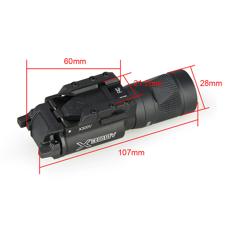 LED Flashlight Laser Combo - X300V LED Handgun light