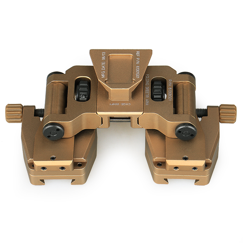 Double Dovetail Aluminum Mount Adapter to Connect Helmet