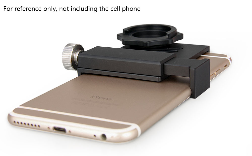 Ultra-light, compact, universal portable mounting bracket for connecting smartphones and night vision lenses