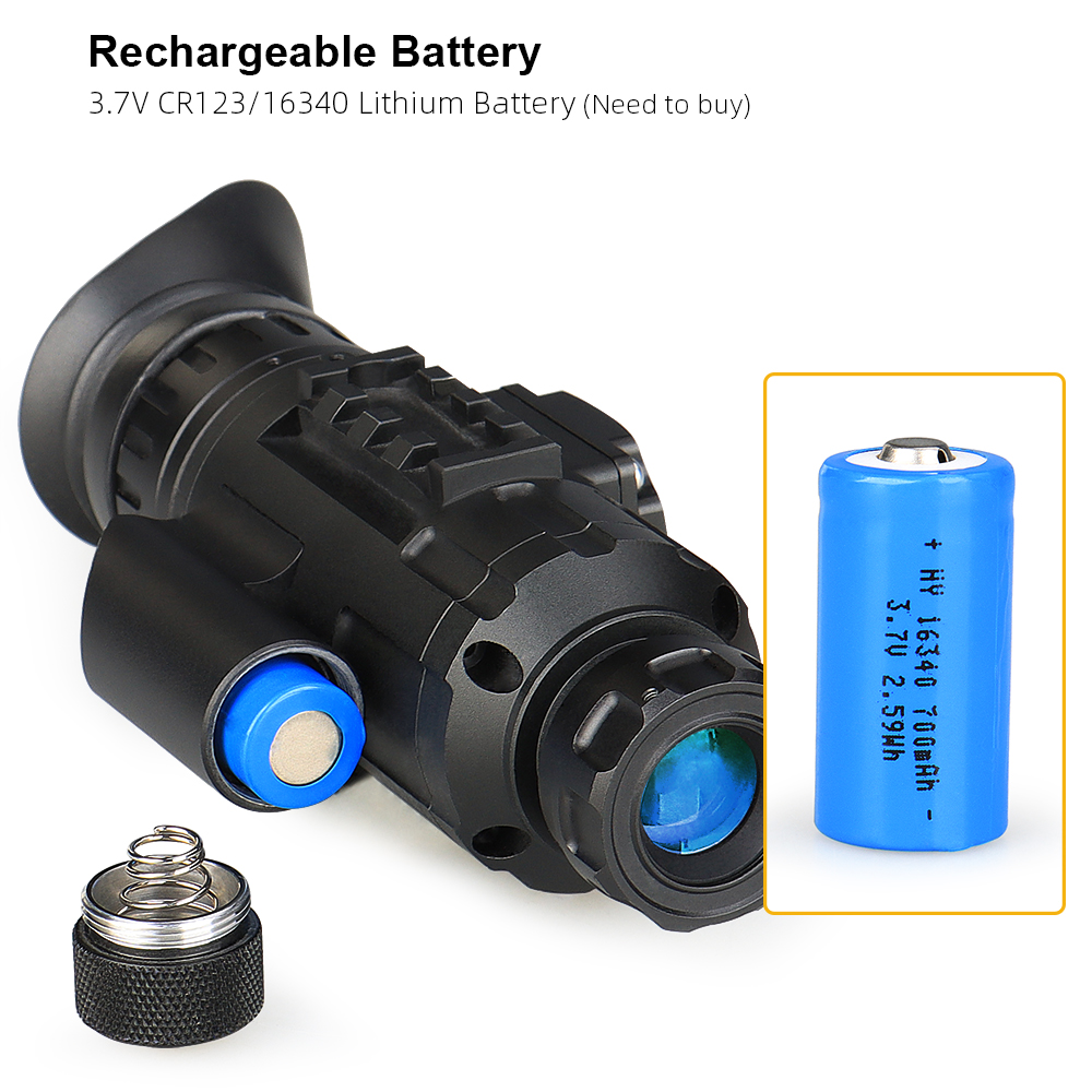 1-8X High Performance LED Digital Night Vision M250HD - FOV:21.5 ° X 12° for Hunting