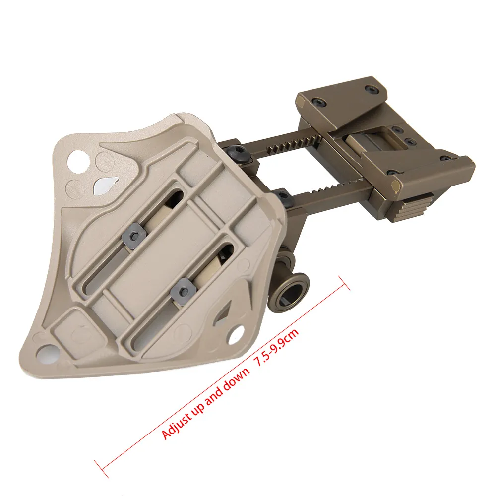 New hunting L4 G19 helmet bracket vertical fixed installation with Ops-Core permanent VAS cuttlefish base for pvs18