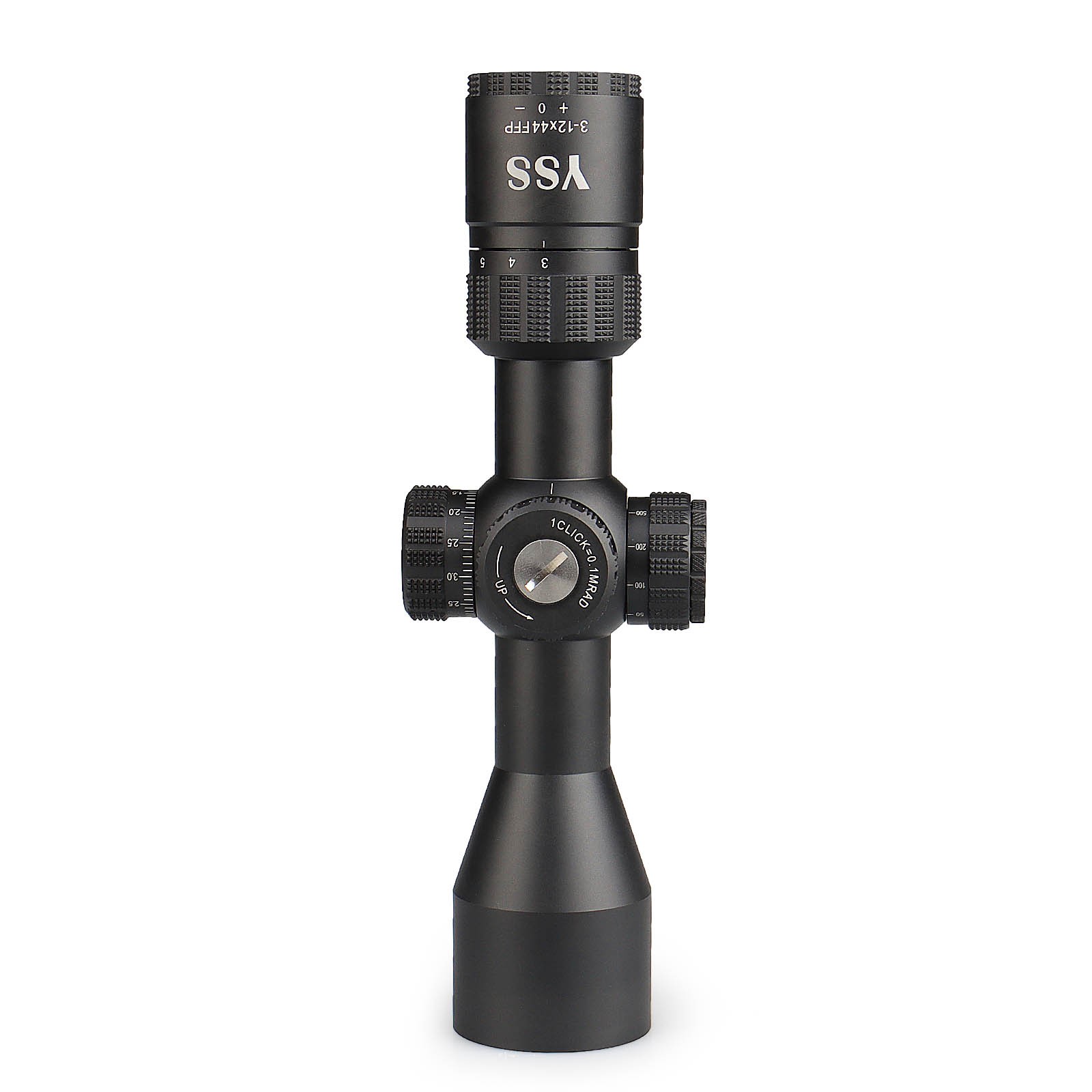 YSS 3-12X44 FFP Riflescope with Long Eye Relief & MIL-DOT Reticle
