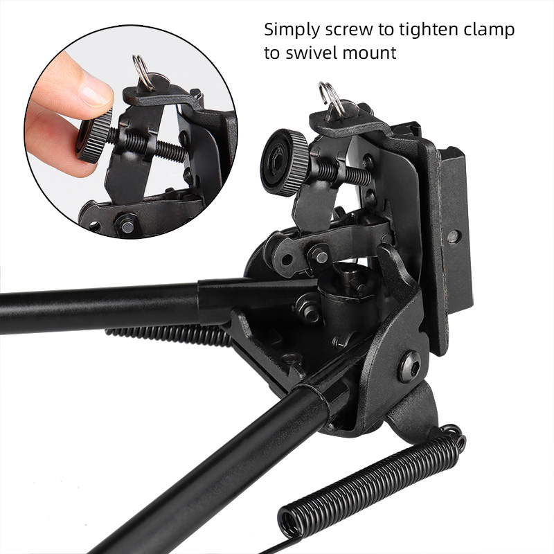 Spring Return Telescoping Legs Tactical Tripod