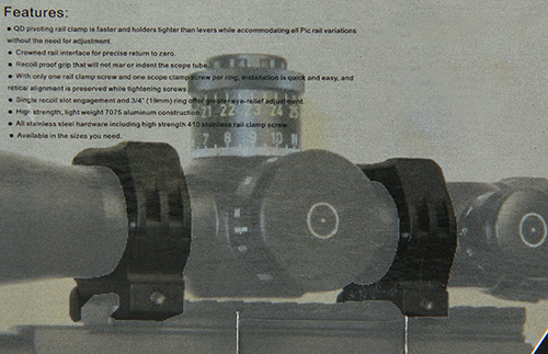 Raised Scope Mounts - 30mm M10 QD-L Mount