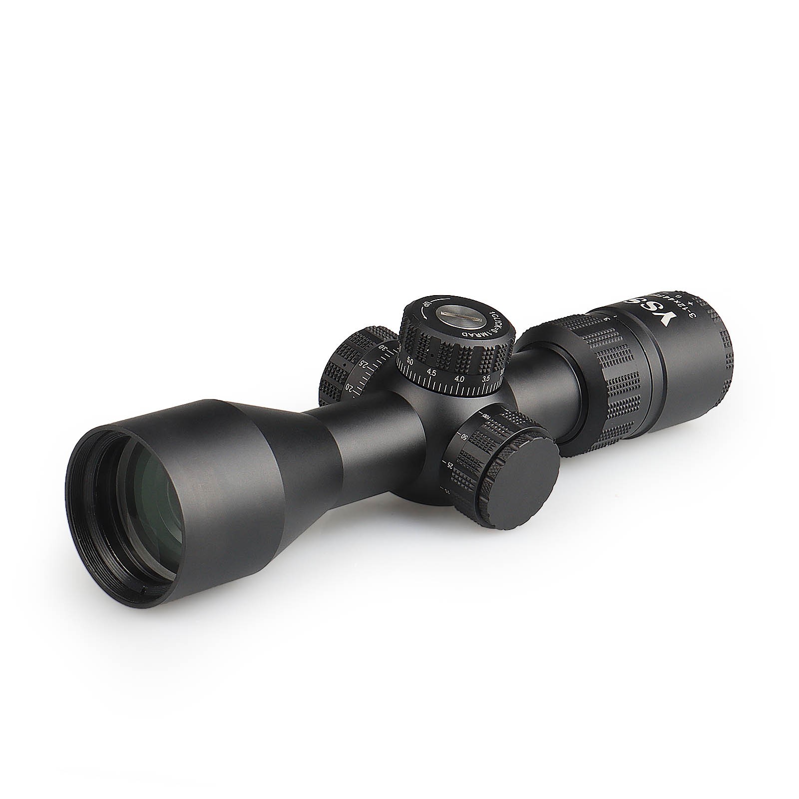 YSS 3-12X44 FFP Riflescope with Long Eye Relief & MIL-DOT Reticle
