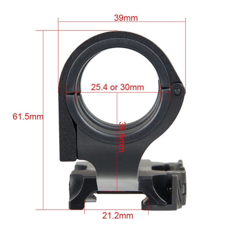 Canis Latrans 25.4mm or 30mm Scope Mount Center Height 35.5mm