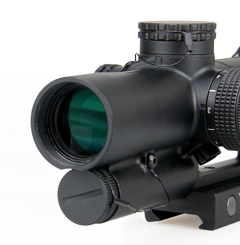 1-6x24 Rifle Scope, Horseshoe/Crosshair Riflescope