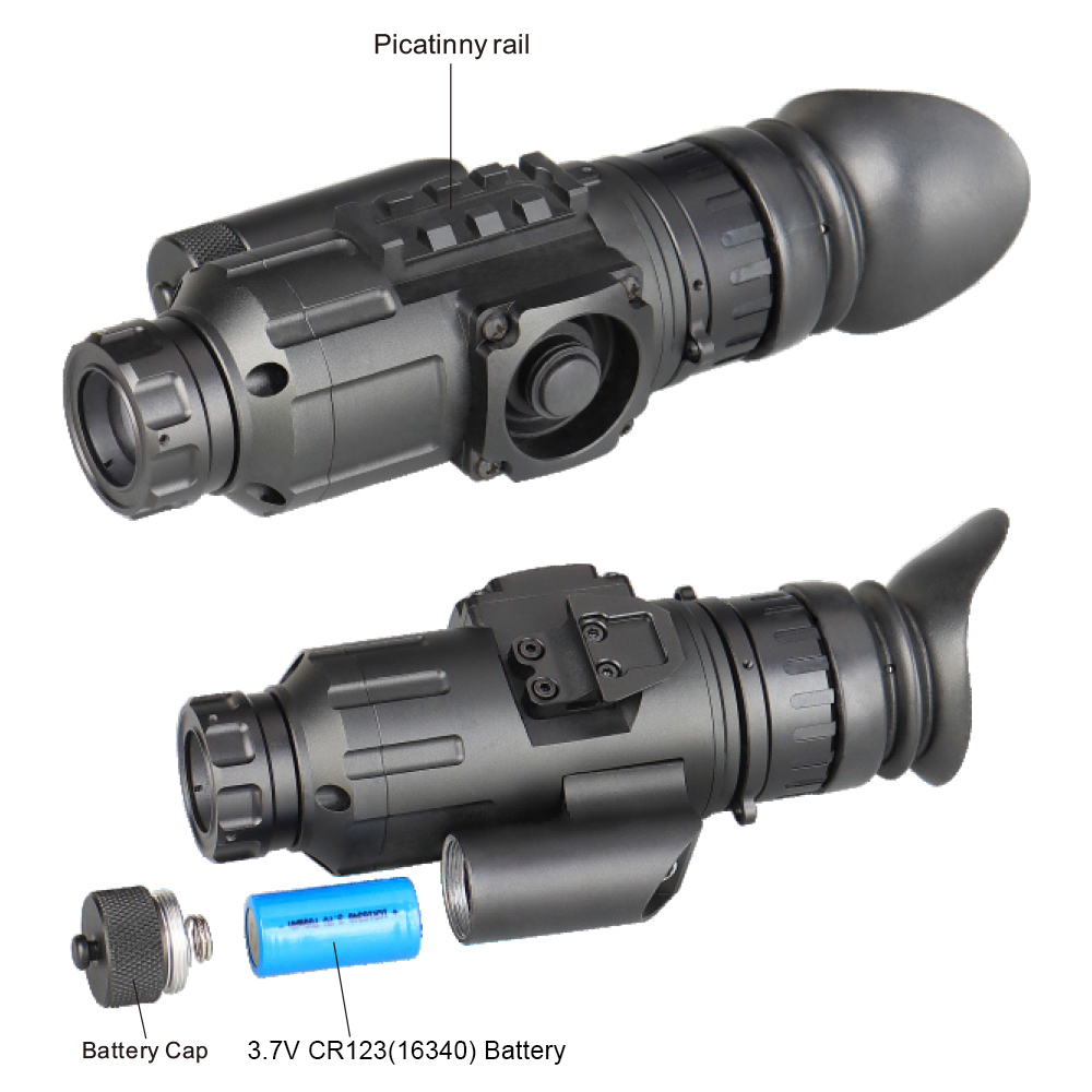 1-8X High Performance LED Digital Night Vision M250HD - FOV:21.5 ° X 12° for Hunting