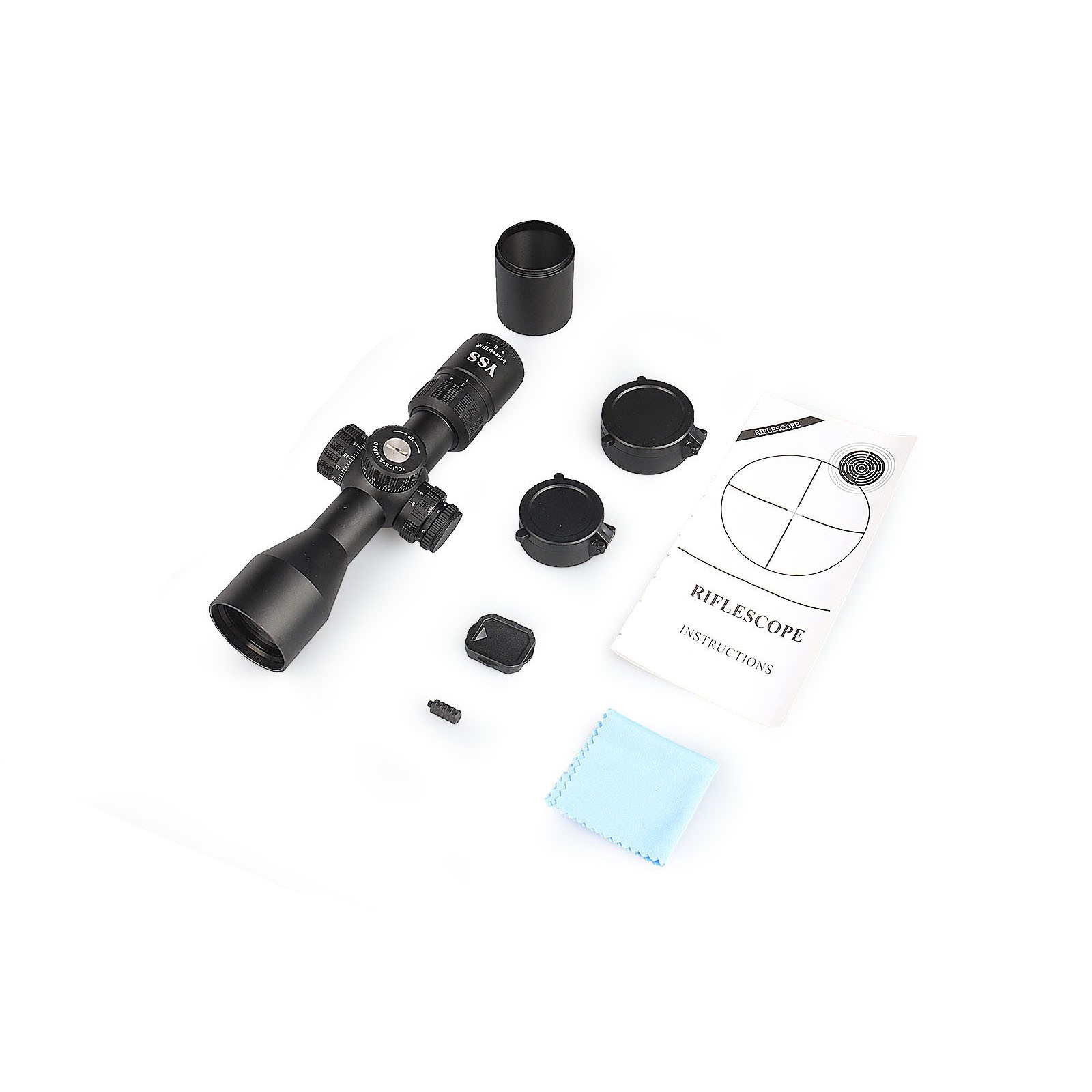 YSS 3-12X44 FFP Riflescope with Long Eye Relief & MIL-DOT Reticle