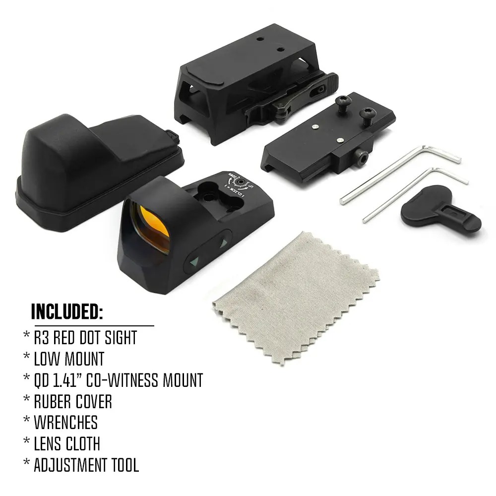 SIG R3 Tactical Quick Sight Aiming Optical Scope Internal Red Dot Holographic Sight Quick Release Anti-shock HD Adjustable Red Dot Quick Bird Sight Sight