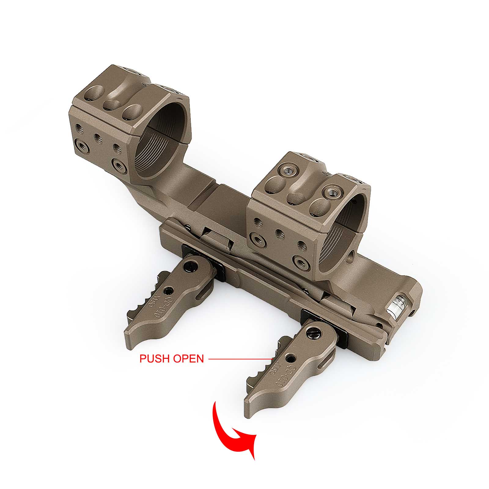 YSS 34mm Cantilever Scope Mount (Quick Detachable Version) - Black