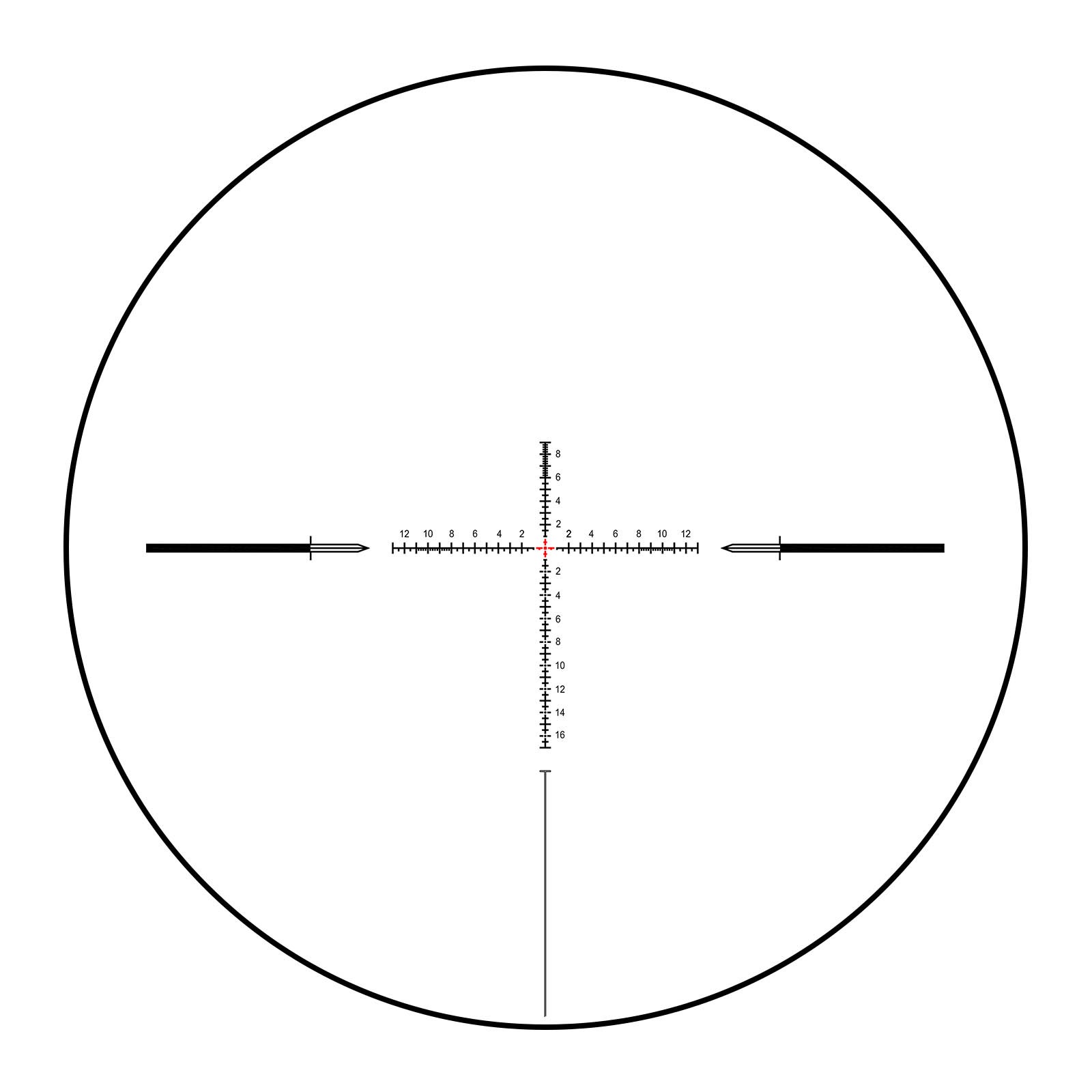 YSS 4-16x44 IR FFP Riflescope with MIL-DOT Reticle & 44mm Objective Lens