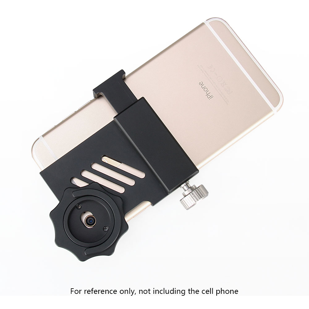 Ultra-light, compact, universal portable mounting bracket for connecting smartphones and night vision lenses