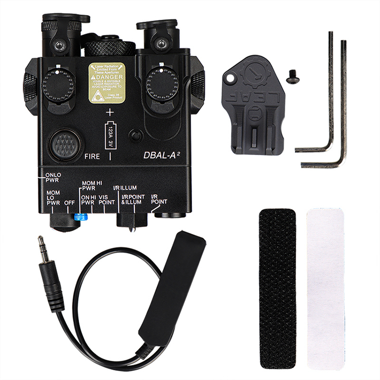 DBAL-A2 (AN/PEQ-15A) Aiming Laser LED Flashlight with Green Laser Dual Beam Aiming Laser - Advanced2