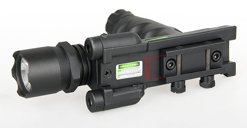 M900 LED Grip 200 lumens Xeon yellow light CR123A 3V Flashlight