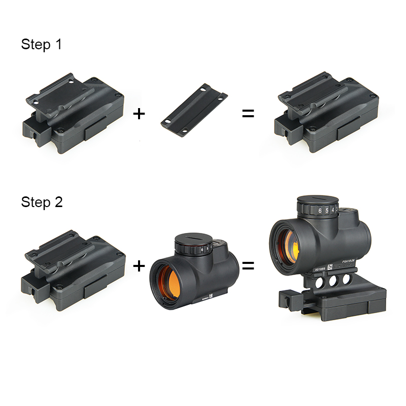 Metal MRO2-0105 MRO Red Dot Scope-rail:21.2mm