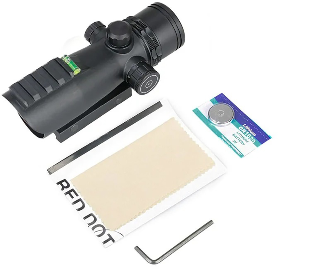 New 1X30mm Tactical Reflex Sar Red Dot Sight Scope Riflescope Optic Bubble Level Gauge Free Shipping