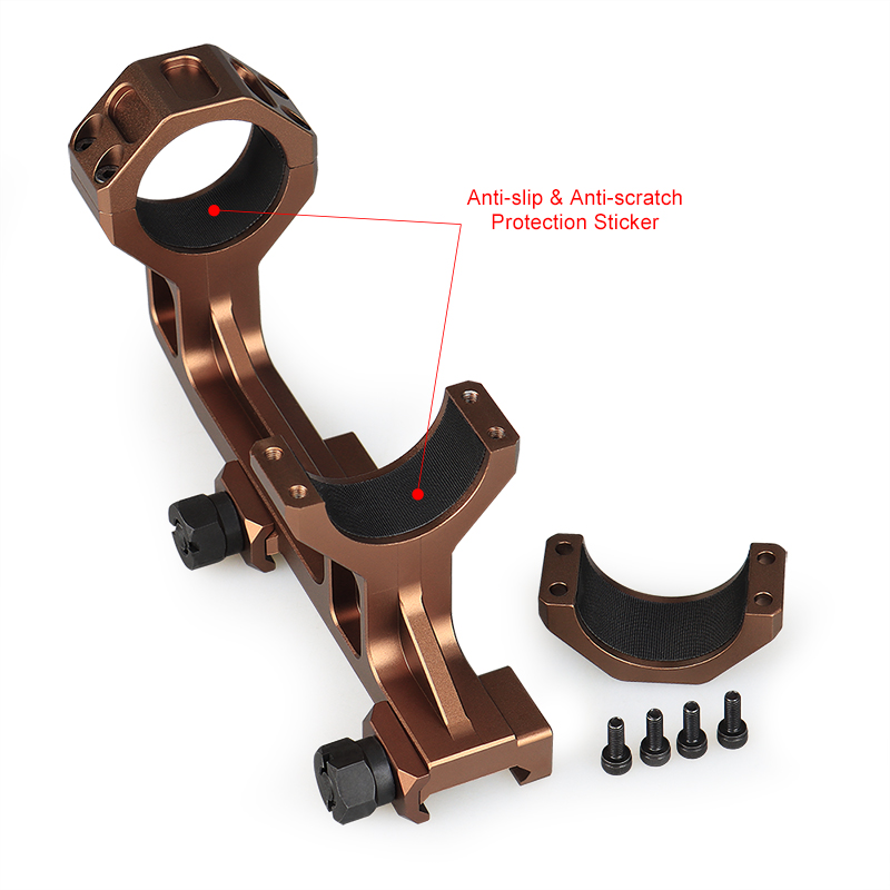6063 Aluminum Double Scope Ring Fit For 30mm Tube