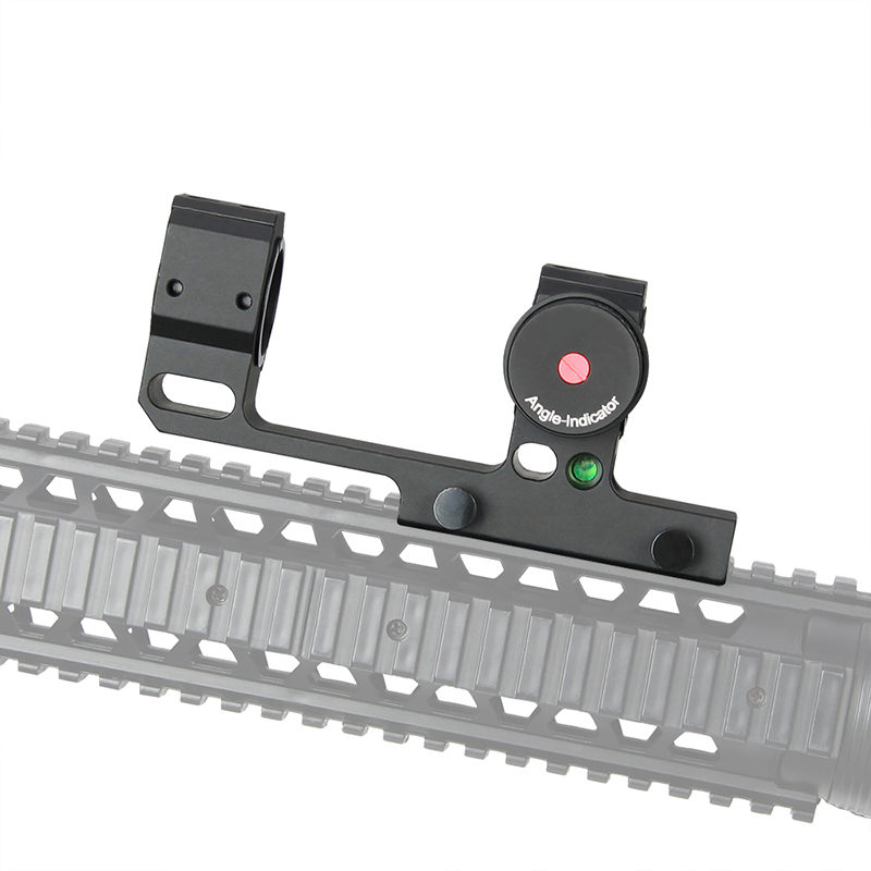 25.4mm 1" or 30mm 1.18" Dual Ring Rifle Scope Mount Quick Detach Angle Indciator