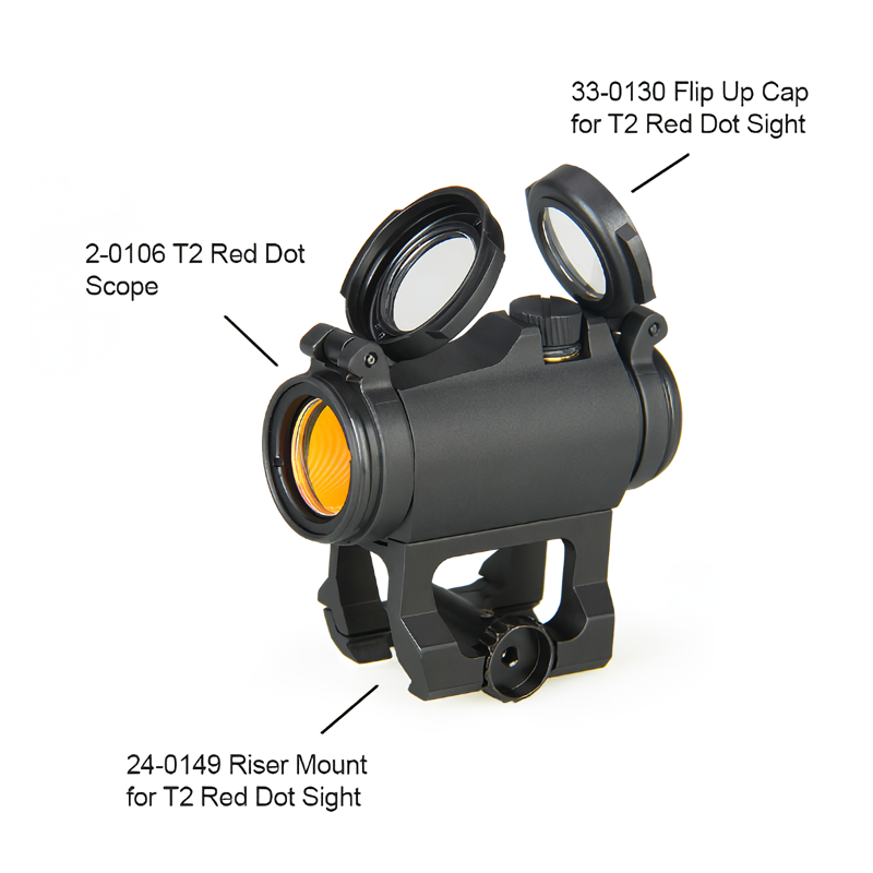 Aimpoint Micro T-2 Red Dot Reflex Sight with Standard Mount 2 MOA Scope
