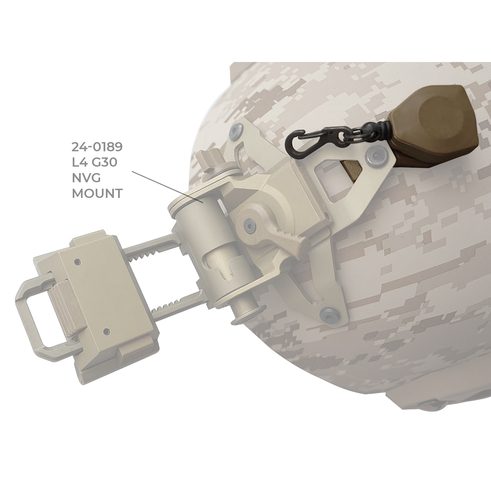 Compact and sturdy night vision device anti-lost lanyard suitable for three-hole bracket