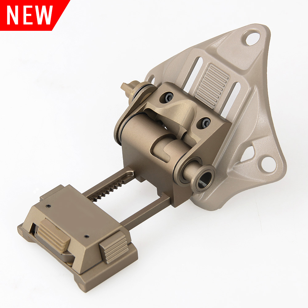 New hunting L4 G19 helmet bracket vertical fixed installation with Ops-Core permanent VAS cuttlefish base for pvs18