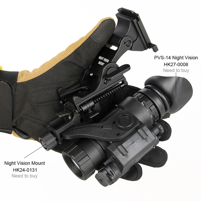 YSS Full Metal NVG Adjustable Rhino Arm Light Helmet Adapter/ Mount For Night Vision PVS-14/PVS-7