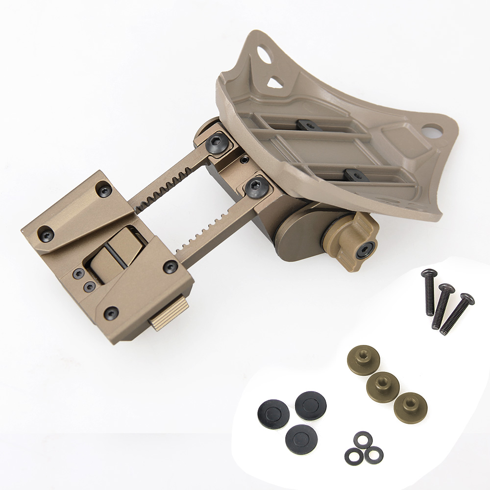 New hunting L4 G19 helmet bracket vertical fixed installation with Ops-Core permanent VAS cuttlefish base for pvs18