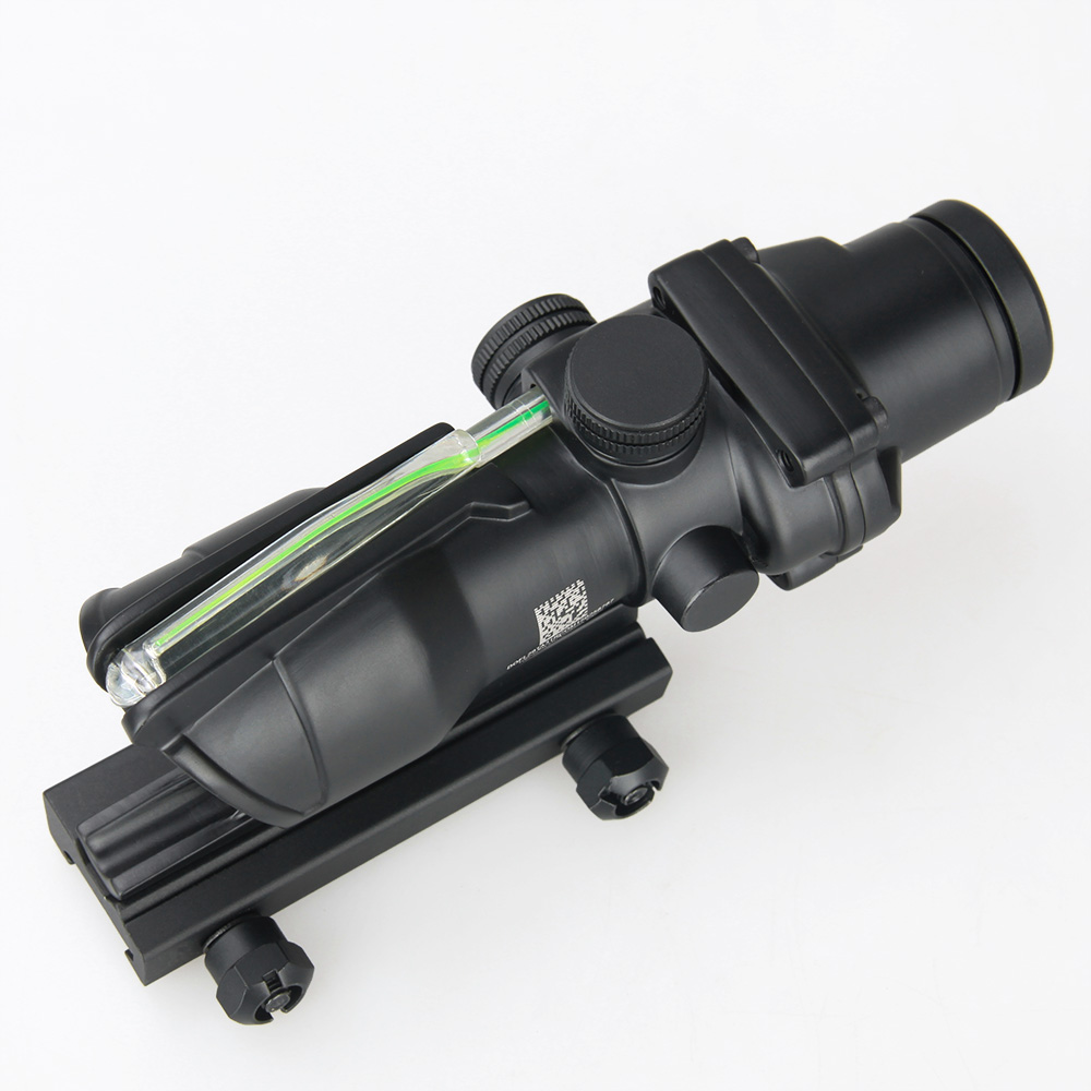 2 MOA Tjcon ACOG 4X32mm Riflescopes with illumination Red/Green CrosshairFiber Optics