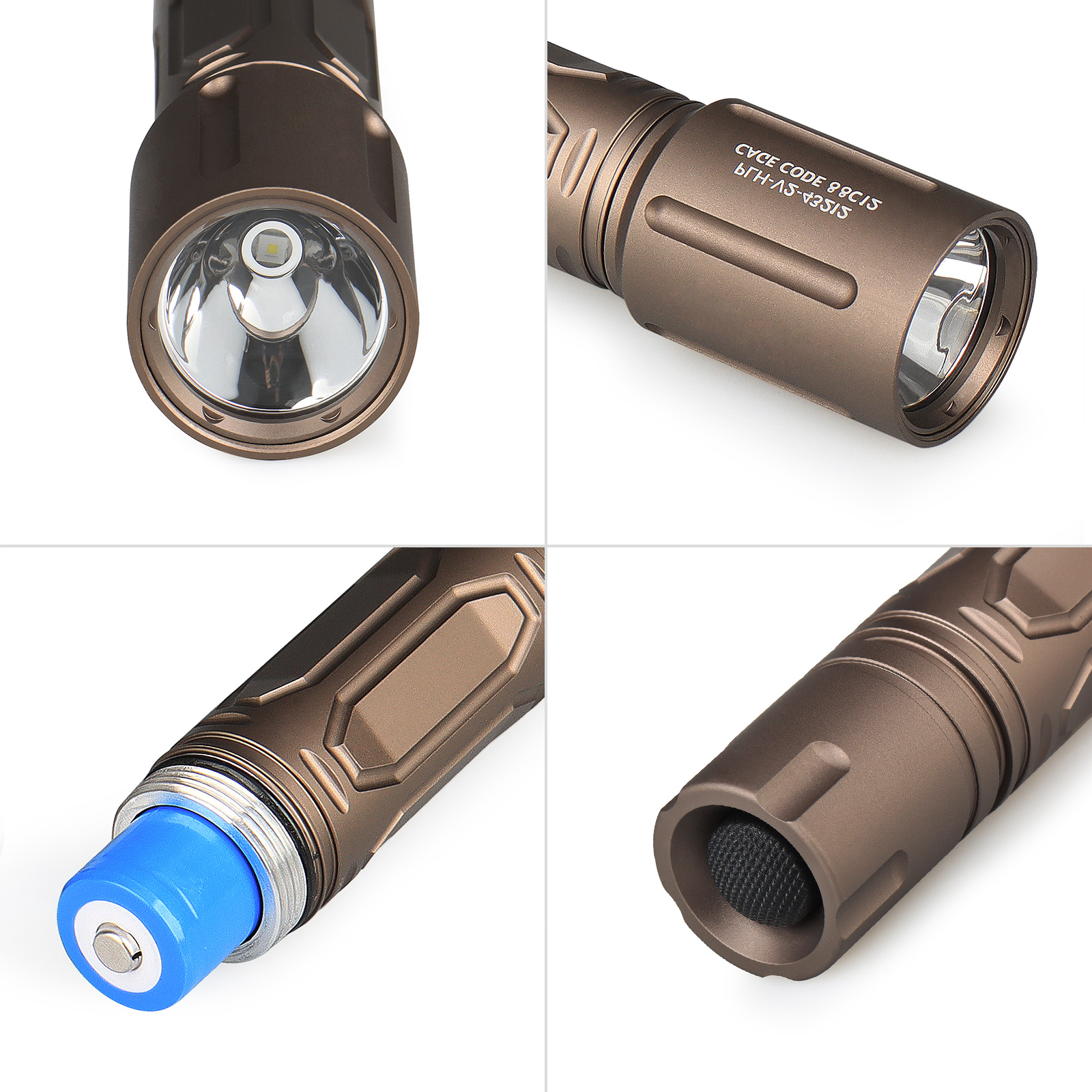 1350 Lumen PLHv2-18650 Cool White 5700K Flashlight
