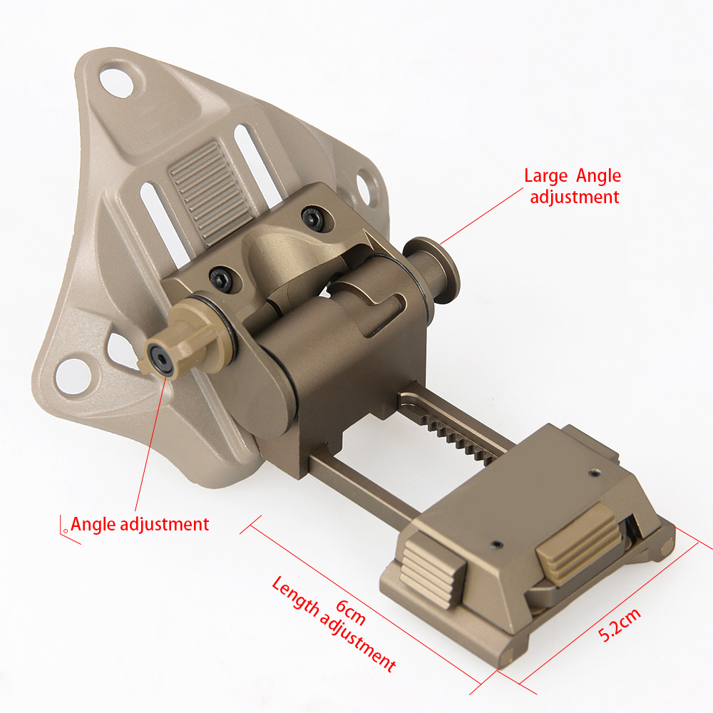 New hunting L4 G19 helmet bracket vertical fixed installation with Ops-Core permanent VAS cuttlefish base for pvs18