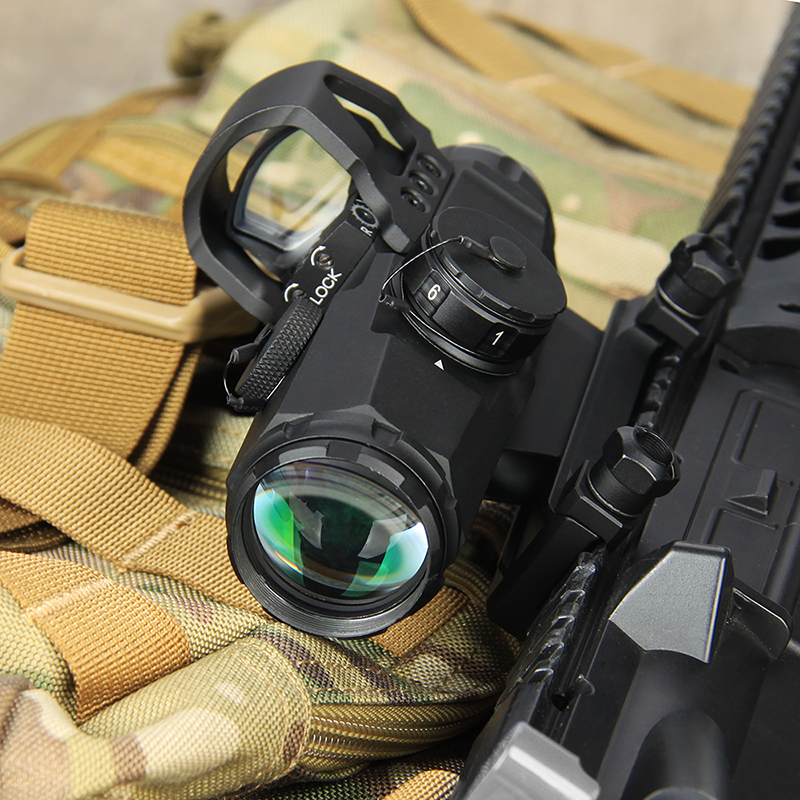 Leupold Mark 4 HAMR Rifle Scope 4x 24mm with Picatinny Mount and DeltaPoint Red Dot Sight