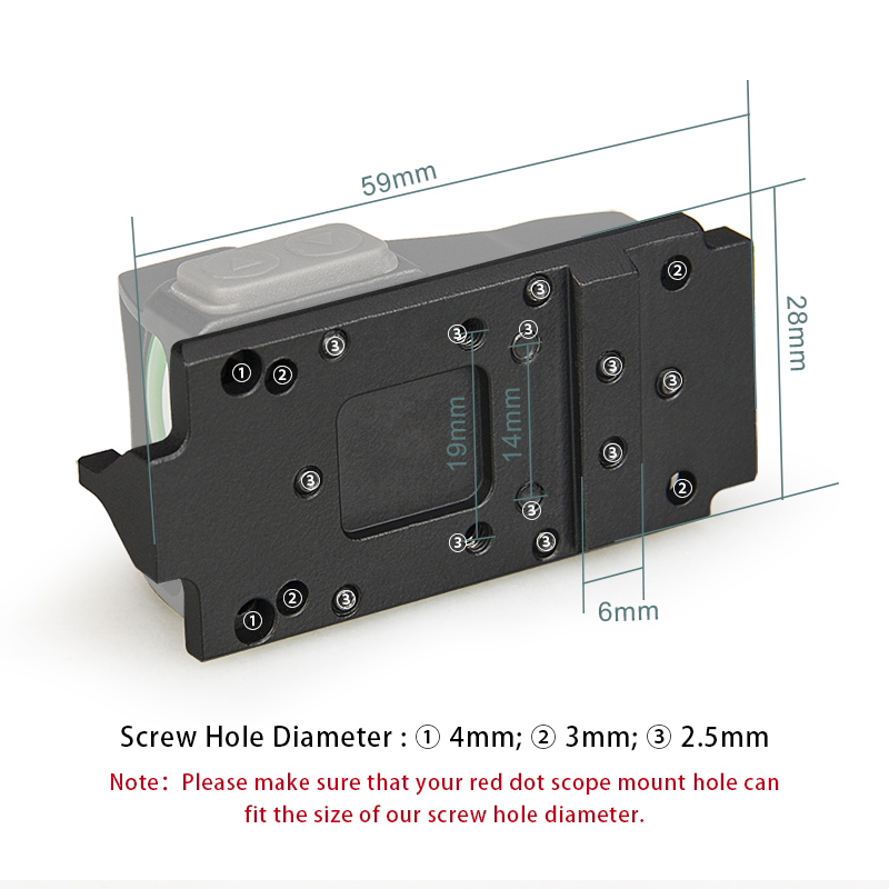 Optical Mounting Platform Dovetail Mount with Set Screws