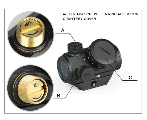 2MOA Red Dot Sight 1x20mm Reflex Sight Waterproof & Shockproof & Fog-Proof Red Dot Scope with Riser Mount
