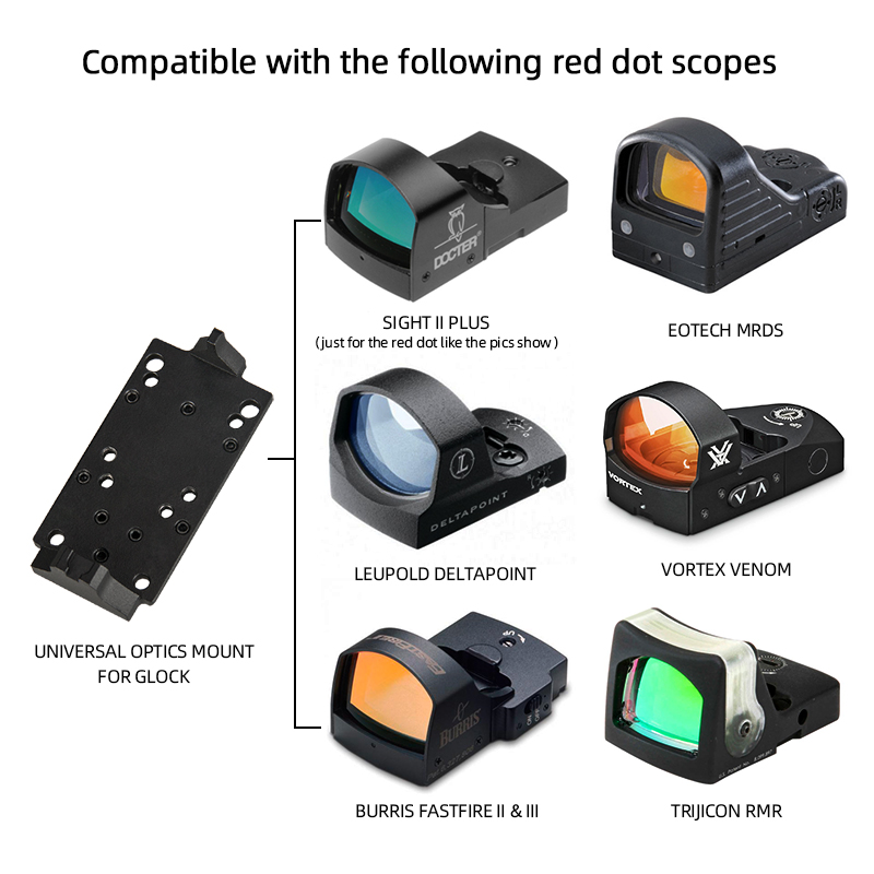 Optical Mounting Platform Dovetail Mount with Set Screws
