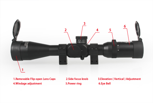 4-14x44 SFF Side Foucs Rifle Scope