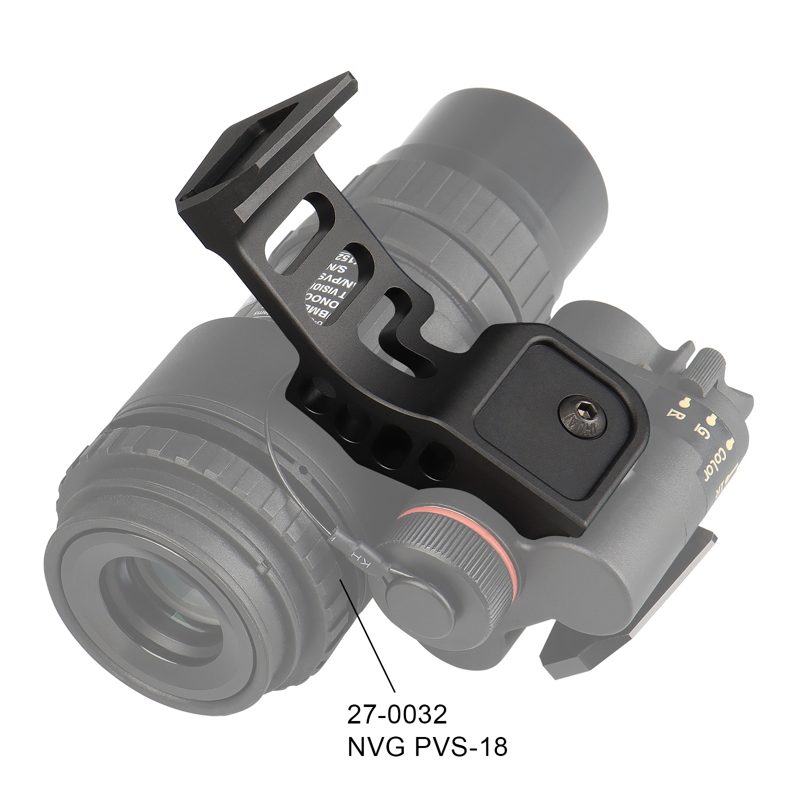 Aluminum lightweight simplified linker for night vision PVS-18 helmet nvg mount