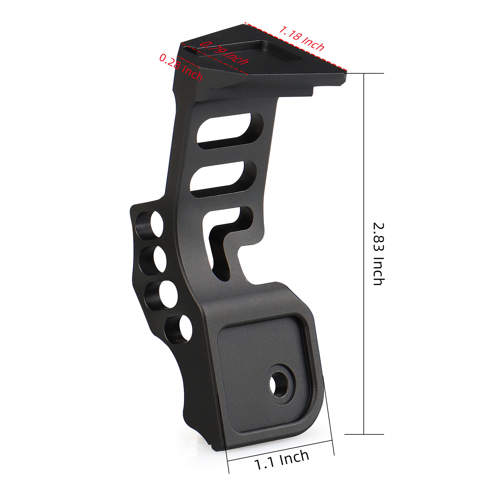 Aluminum lightweight simplified linker for night vision PVS-18 helmet nvg mount